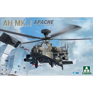 1:35 Takom 2604 AH Mk. 1 Apache - Attack Helicopter Plastic Modelbouwpakket