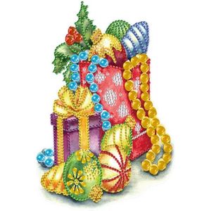 Diamond Painting Kerst sticker groot Cadeau (24cm)
