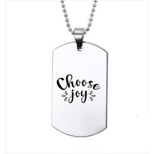 Ketting RVS - Choose Joy