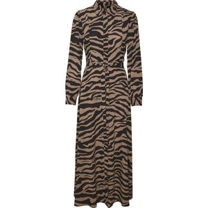 VERO MODA VMSHILAH NAJA LS LONG SHIRT DRESS WVN GA Dames Jurk - Maat S