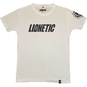 Lionetic Fitness Shirt -Gym Kleding - Gym Kleding Heren - Gym Shirt - Herenbodybuilding T-shirt - Wit - Evolution series - M