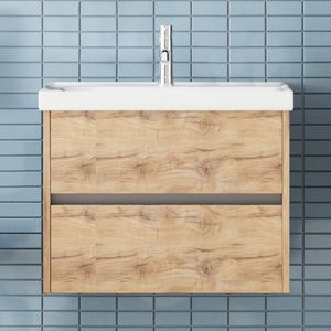 Badvogel Jena 65 cm Wastafelmeubel (Dorado) - Kwaliteit MDF-Materiaal - Ontwerp Producten - Hoogwaardige Kwaliteit - Badkamerkast