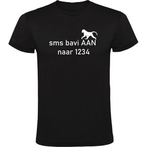 SmsBaviaan T-shirt Heren | smsen | baviaan | aap | telefoon | bericht | mooi | leuk |