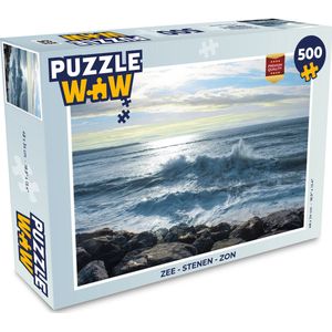 Puzzel Zee - Stenen - Zon - Legpuzzel - Puzzel 500 stukjes