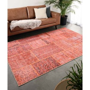 Patchwork vloerkleed - Fade Heritage terracotta 230x330 cm