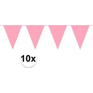 Slinger Vlaggenlijn Roze 100 Meter Verjaardag Slinger Voor Binnen En Buiten