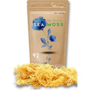 Wild crafted Sun-Dried Raw Sea Moss From St. Lucia - Biologisch Iers Mos - superfood - Zeewier - Dr. Sebi seamoss - Mineralen - Vitaminen - 100 gram