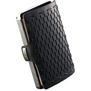 I-CLIP Original Portemonnee met Muntzakje - Leren Portemonnee - Creditcard etui met Geldclip - Hoge Kwaliteit - Slanke Portemonnee - Zilver Zwart - Portemonnee met Muntzakje
