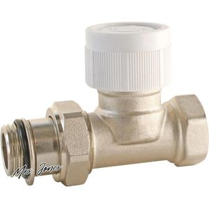 Mrs. Jones Thermostatische behuizing recht 15 x 21 cm van vernikkeld messing ideaal voor radiatoren - perfecte afdichting met M30 x 15 koppen - SOMATHERM FOR YOU .