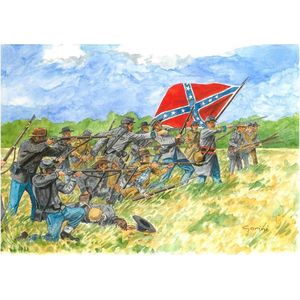 Italeri - Confederate Infantry 1:72 (Ita6178s) - modelbouwsets, hobbybouwspeelgoed voor kinderen, modelverf en accessoires
