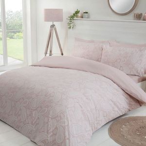 Sleepdown dekbedovertrek Paisley paste blush pink 135x200 + 50x75 / 1-persoons