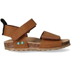 BunniesJR 225407-713 Jongens Platte Sandalen - Cognac - Imitatieleer - Klittenband