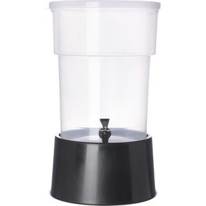 222903 - Ronde drankdispenser met voet 5 gallon - zwart