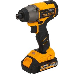 Tolsen Schroevendraaierset Brushless - Slagschroevendraaierset Pro - 20V Li-ion Accu