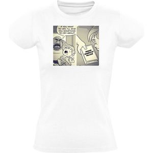 Huidige brandstof prijzen Dames T-shirt - benzine - diesel - auto - baby - huilen - humor - grappig