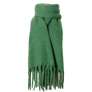 ASTRADAVI Winter Sjaals - Sjaal - Warme en Zachte Dames Omslagdoek - Lange Sjaal 200x50 cm - Groen