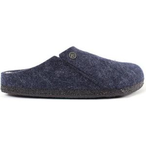 Birkenstock Zermatt Shearling WZ Regular Heren Sloffen - Dark Blue - Maat 41