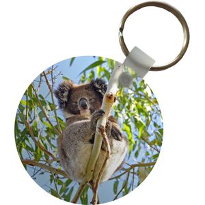 Sleutelhanger - Koala - Bladeren - Lucht - Kinderen - Jongens - Meiden - Plastic - Rond - Uitdeelcadeautjes
