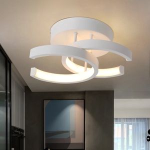 LuxiLamps - Plafondlamp Verlichting - Chanel Look - Moderne Gangpad Lamp - Wit - Led Lamp - Plafondlamp - Plafonniere - Kroonluchter