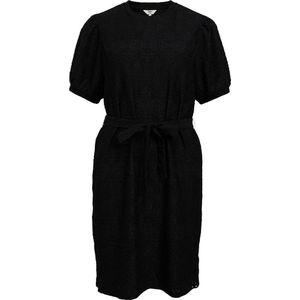 Object Jurk Objfeodora S/s Short Dress Noos 23044063 Black Dames Maat - M