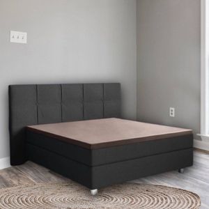 Droomtextiel Hoeslaken Topper - 100% Katoen Satijn 160x200 cm - Tot 12 cm Matrashoogte - Perfecte Pasvorm - Taupe