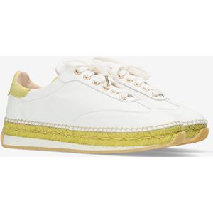 Fred De La Bretoniere Espadrille Fedde White/Lime - Maat 37