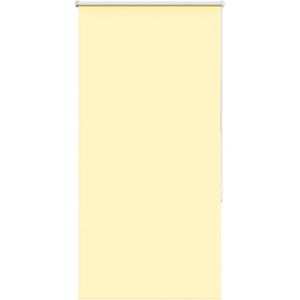 vidaXL - Rolgordijn - verduisterend - 80x130 - cm - stofbreedte - 75,7cm - geel