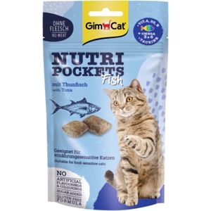 12x GimCat Nutri Pockets Vis met Tonijn 60 gr