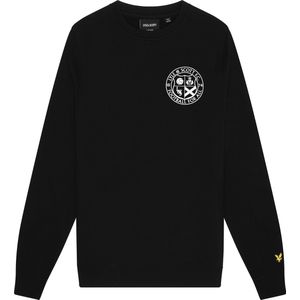 Sweater football logo - Z865 Jet zwart