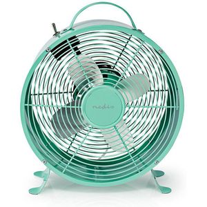 Nedis Tafelventilator - Netvoeding - Diameter: 250 mm - 20 W - 2 Snelheden - Turquoise