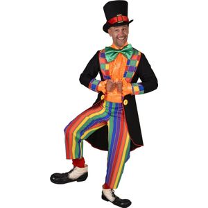 Kostuum Clown Heren August - Maat 2XL/3XL