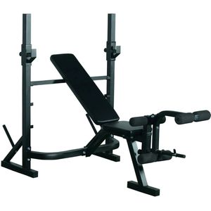 Boleen - Benchpress - halterbank - Fitness Apparaten - Bench Fitness - Voor Thuis - 175x130cm - Groen