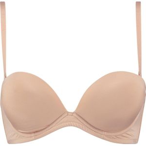 Hunkemöller Maximizer BH zonder bandjes - beige - Maat D70