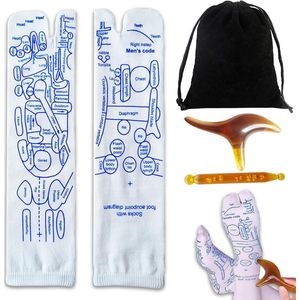 Reflexology Socks - 1 Pair Foot Reflexology Socks met Massage Aids - Geschikt voor Mannen Maat 40-45