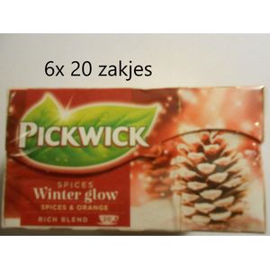 Pickwick kruidenthee - Winter glow - multipak 6x 20 zakjes
