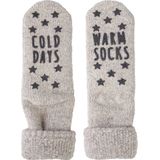Homesocks Cold Days / Warm Socks met antislip - 42 - Grijs