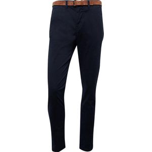 Tom Tailor - Heren Chino met Gratis Riem - Stretch - Lengte 32 - Navy