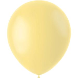 Folat - ballonnen Powder Yellow Mat 33 cm - 100 stuks
