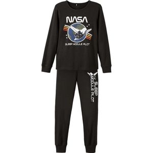 Name it jongens pyjama Nasa - 128 - Zwart