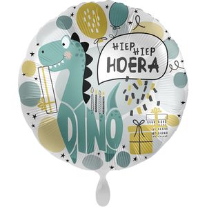 Everloon - Folieballon - Hiep Hiep Hoera - Dino - 43cm