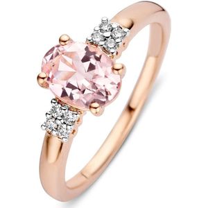 Ring roségoud morganiet + briljant
