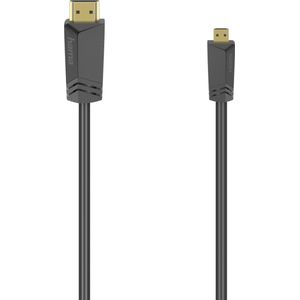 Hama High-speed HDMI™-Kabel Con. Type A - Con. Type D (Micro) Ethernet 1,5 M
