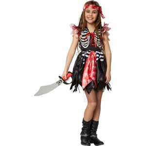 dressforfun - Meisjeskostuum piratenprinses 140 (9-10y) - verkleedkleding kostuum halloween verkleden feestkleding carnavalskleding carnaval feestkledij partykleding - 301749