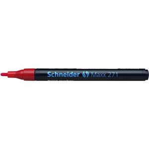 lakmarker Schneider Maxx 271 1-2 mm rood doos met 10 stuks