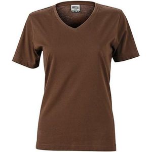 James and Nicholson Dames/dames Workwear T-Shirt (Bruin)