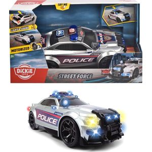 Dickie Toys Action - Street Force - Politiewagen - 33 cm - Licht & Geluid - Speelgoedvoertuig