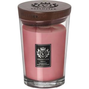 Vellutier geurkaars Grapefruit roze 16 cm