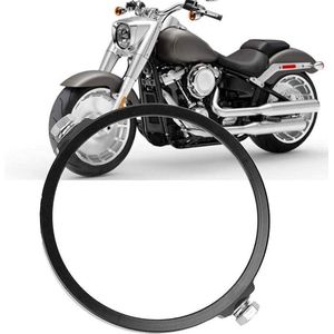 Universele koplamp montagebeugel van aluminiumlegering - 5.7 inch - rond - zwart - motorfietsaccessoire .