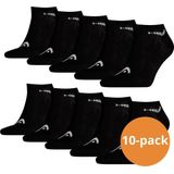 HEAD Sneaker Sokken - 10 paar sneakersokken - Unisex - Zwart - Maat 39/42