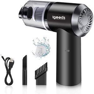 Igoods 2 In 1 Draadloze Stofzuiger - Autostofzuiger Zonder Zak - Met Blaasfunctie - Inclusief Schoonmaakborstel En Mondstuk - 120W
